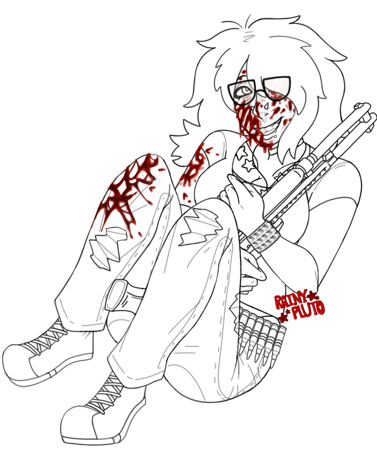 Lineart, Full Body ($45) (Taken from fully colored piece) Lineart, Full Body ($45) (Taken from fully colored piece)